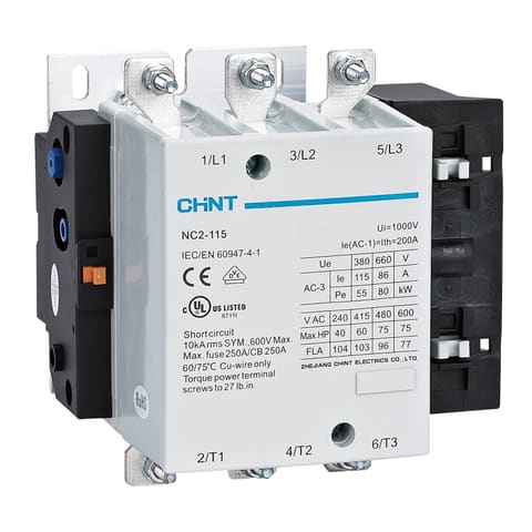 NC2-115 115A 220VAC elektromagnit kontaktor CHINT — 1