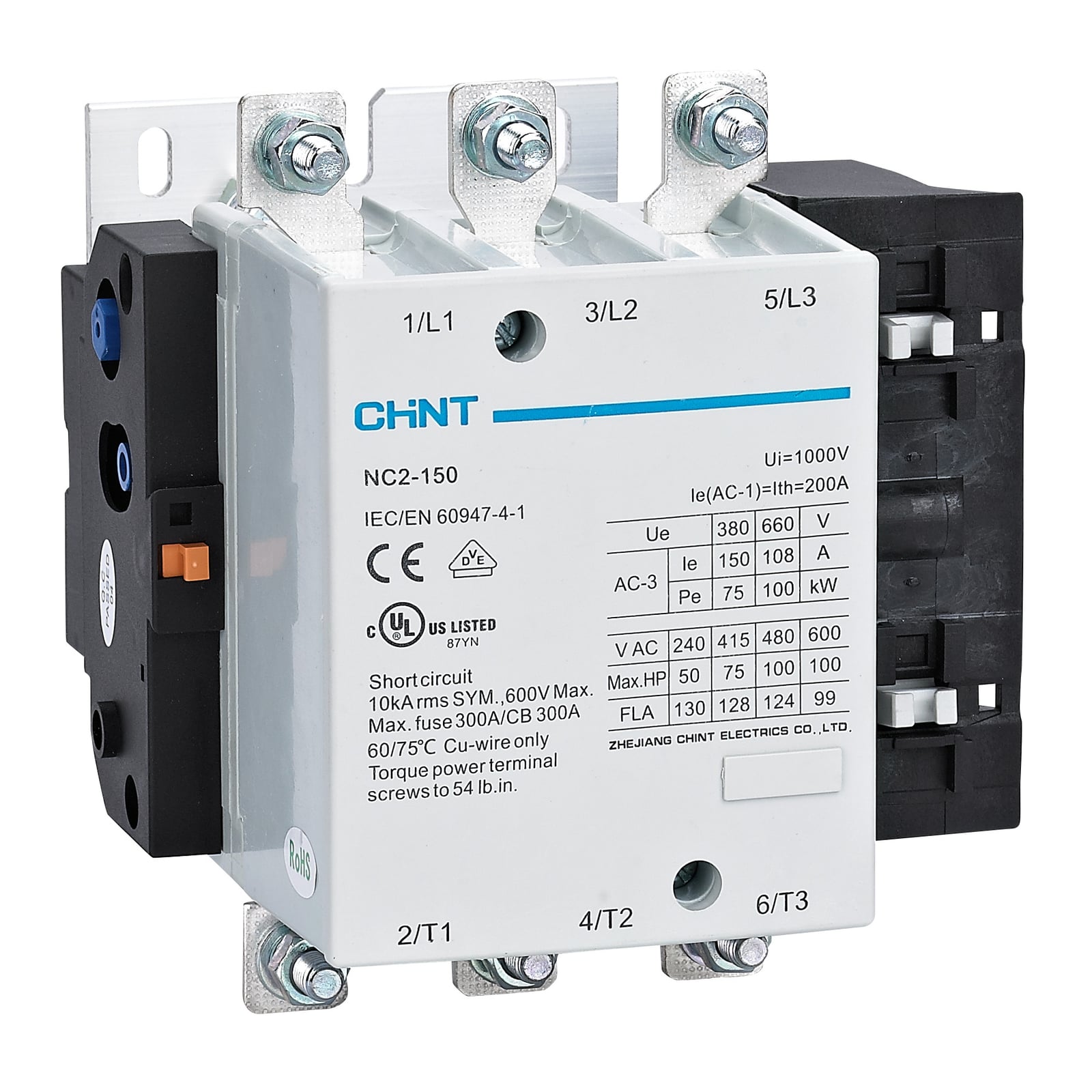 NC2-150 150A 220VAC elektromagnit kontaktor CHINT