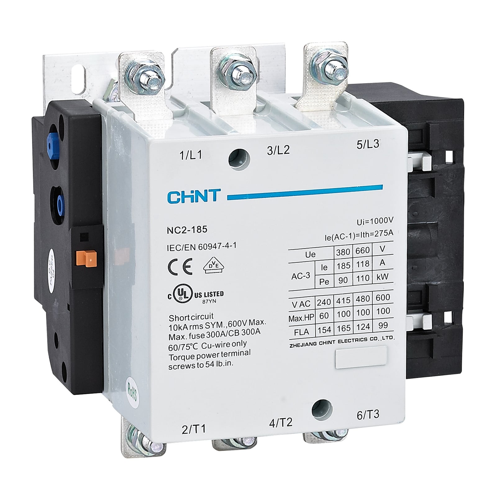 NC2-185 185A 220VAC elektromagnit kontaktor CHINT