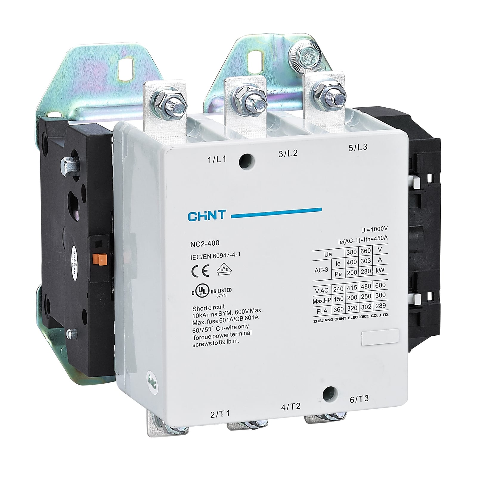 NC2-400 400A 220VAC Контактор электромагнитный CHINT