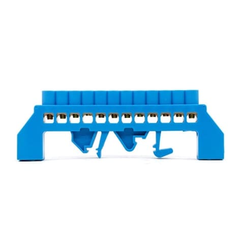 JHS03-0609 6×9мм 12 отверстий 100A Шина нулевая N на DIN-рейку — 1