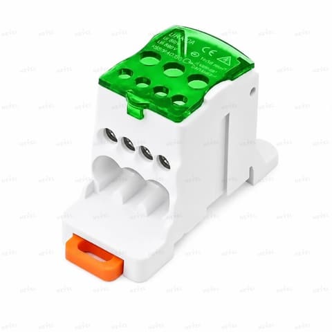 UKK80 80A 1P Блок распределительный на DIN-рейку вход — 2