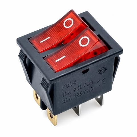 KCD8-2212N Выключатель клавишный двойной