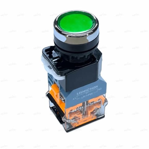 LA38-11D NO+NC 220VAC Кнопка с подсветкой зелёный — 1