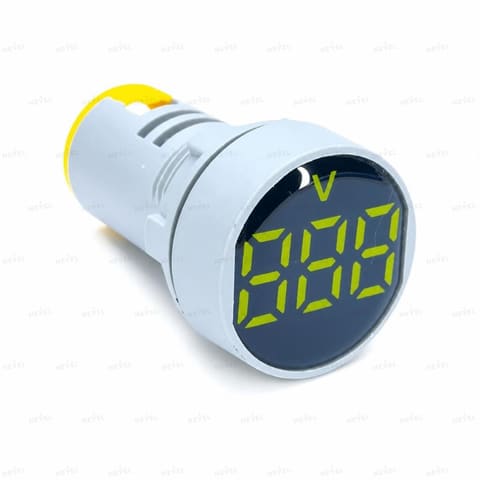 AD101-22VM жёлтый Цифровой вольтметр Ø22 20-500VAC LED — 1