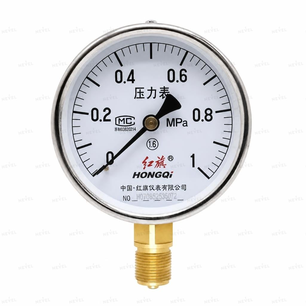 Y-60 -0,1-0MPa G1/4″ manometr, radial ulanish