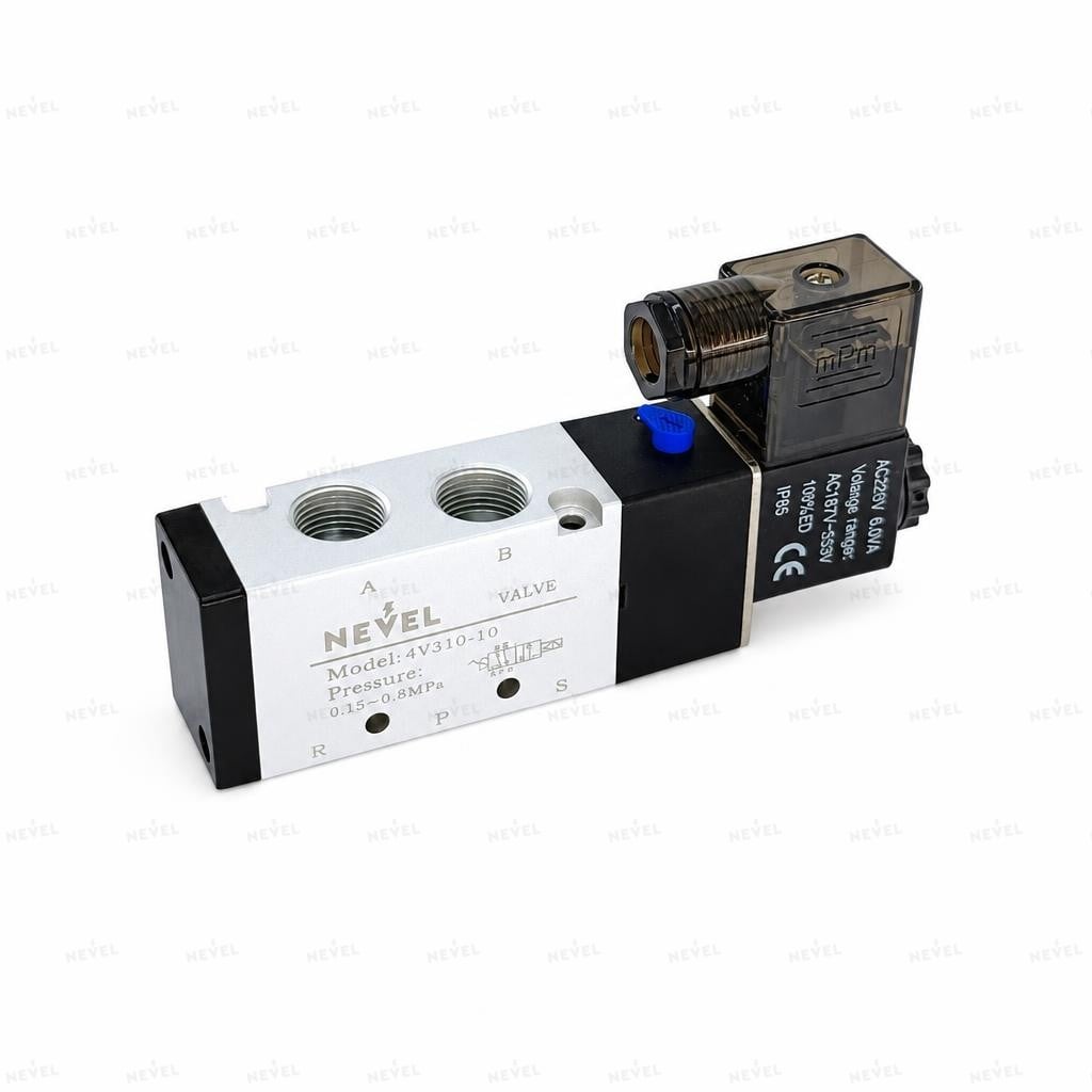 4V310-10 220VAC elektromagnit pnevmotaqsimlagich 5/2 G3/8"