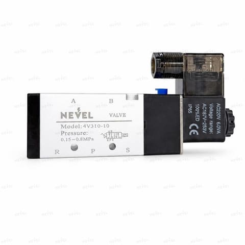 4V310-10 220VAC elektromagnit pnevmotaqsimlagich 5/2 G3/8" — 3
