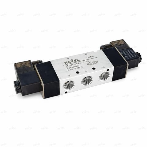 4V420-15 220VAC Пневмораспределитель электромагнитный 5/2 G1/2" — 2