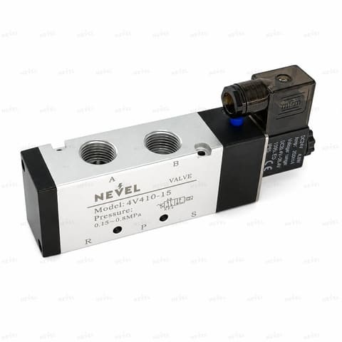 4V410-15 24VDC Пневмораспределитель электромагнитный 5/2 G1/2" — 1