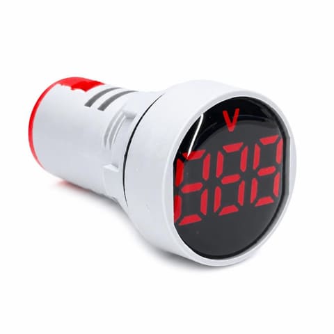 AD101-22VM красный Цифровой вольтметр Ø22 20-500VAC LED