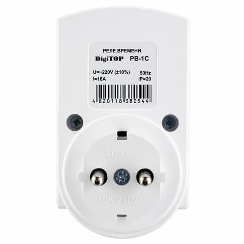 RV-1S 220VAC 16A rozetkaga dasturlanadigan sutkalik vaqt relesi DigiTOP — 3