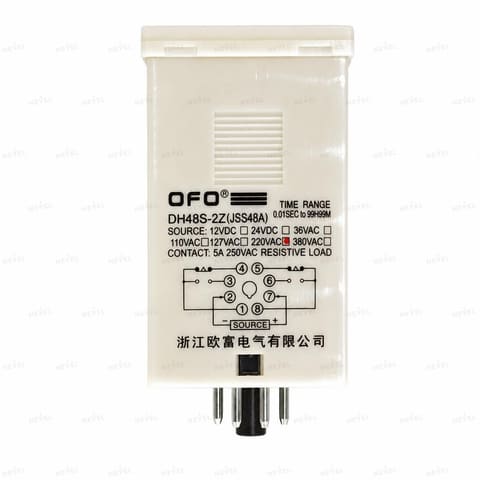 DH48S-2Z 220VAC vaqt relesi 48x48 — 4