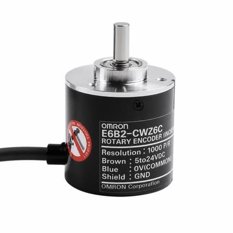 E6B2-CWZ6C 1000 P/R NPN 5-24VDC Инкрементальный энкодер с валом Ø6мм OMRON