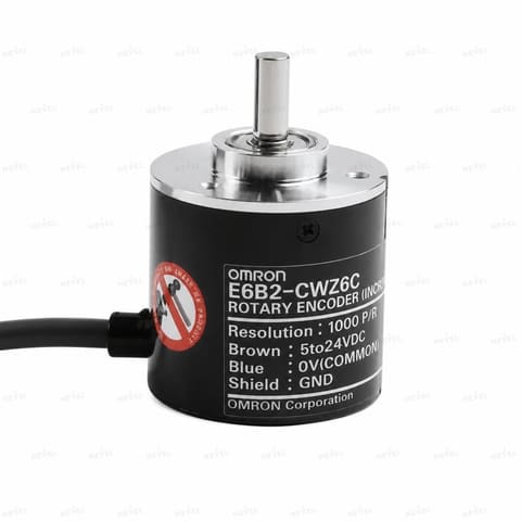 E6B2-CWZ6C 2000 P/R NPN 5-24VDC Инкрементальный энкодер с валом Ø6мм OMRON — 1