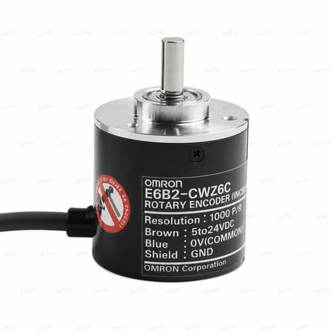 E6B2-CWZ6C 5000 P/R NPN 5-24VDC Инкрементальный энкодер с валом Ø6мм OMRON — 1