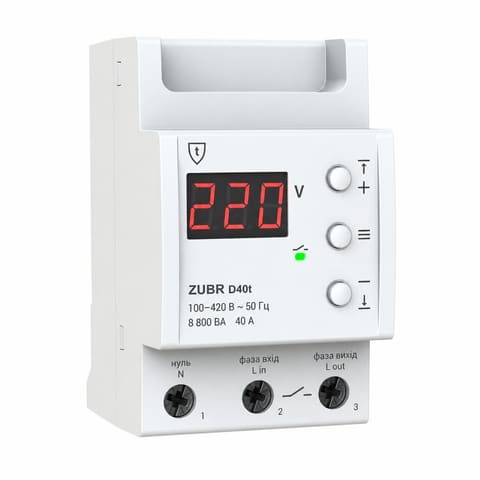 D40 40А 1ф Реле напряжения ZUBR — 1
