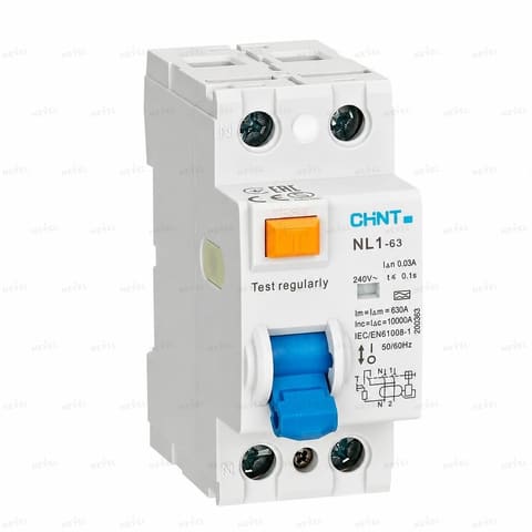 NL1-63 2P 25A UZO 30mA tur AC CHINT — 1