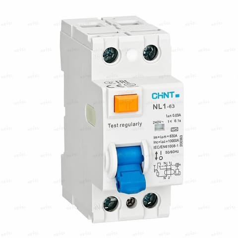 NL1-63 2P 40A UZO 30mA tur AC CHINT — 1
