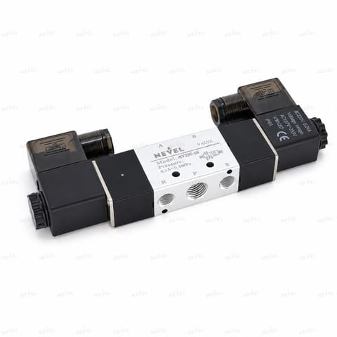 4V220-08 220VAC Пневмораспределитель электромагнитный 5/2 G1/4" — 2