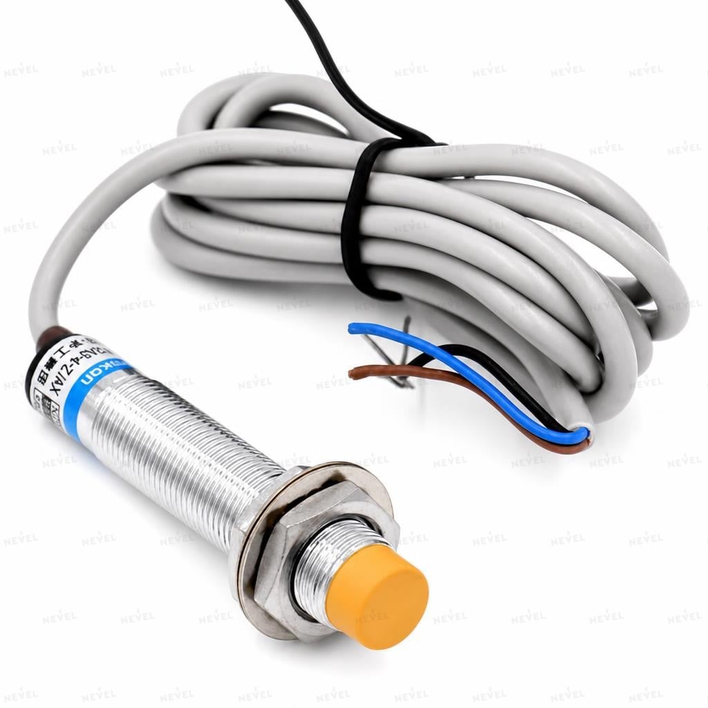 LJ12A3-4-J/EZ NO 90-250VAC Датчик индуктивный M12 дистанция 4мм двухпроводной
