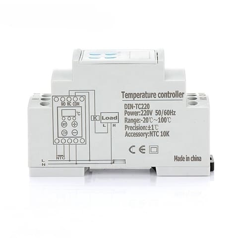 DIN-TC Терморегулятор электронный 220VAC на DIN-рейку — 2
