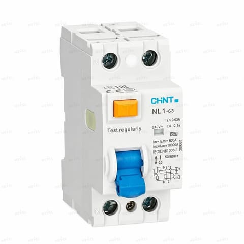 NL1-63 2P 63A УЗО 30mA тип AC CHINT — 1