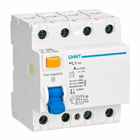 NL1-63 4P 25A УЗО 30mA тип AC CHINT