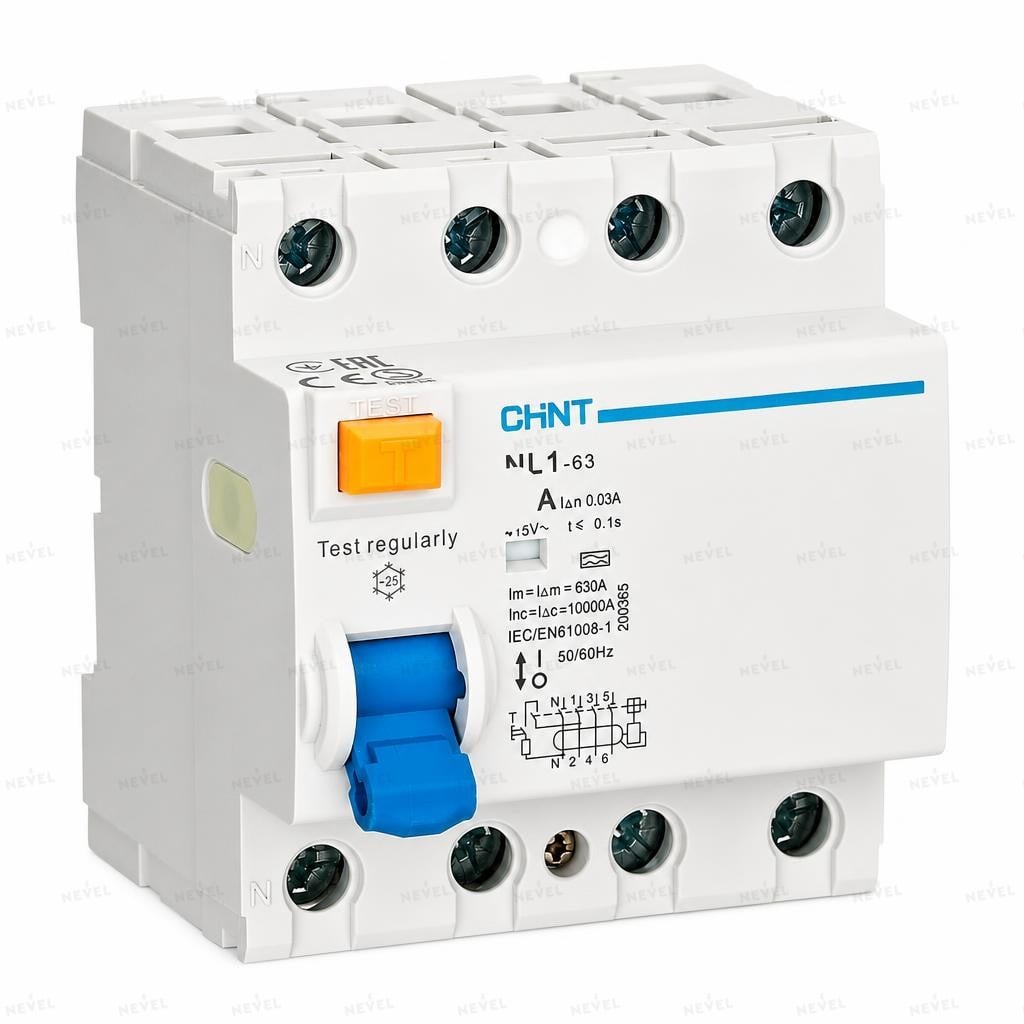 NL1-63 4P 25A UZO 30mA tur AC CHINT