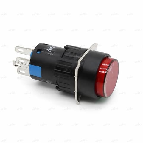 LAY90-22TD NC Кнопка с подсветкой и фиксацией красный — 1