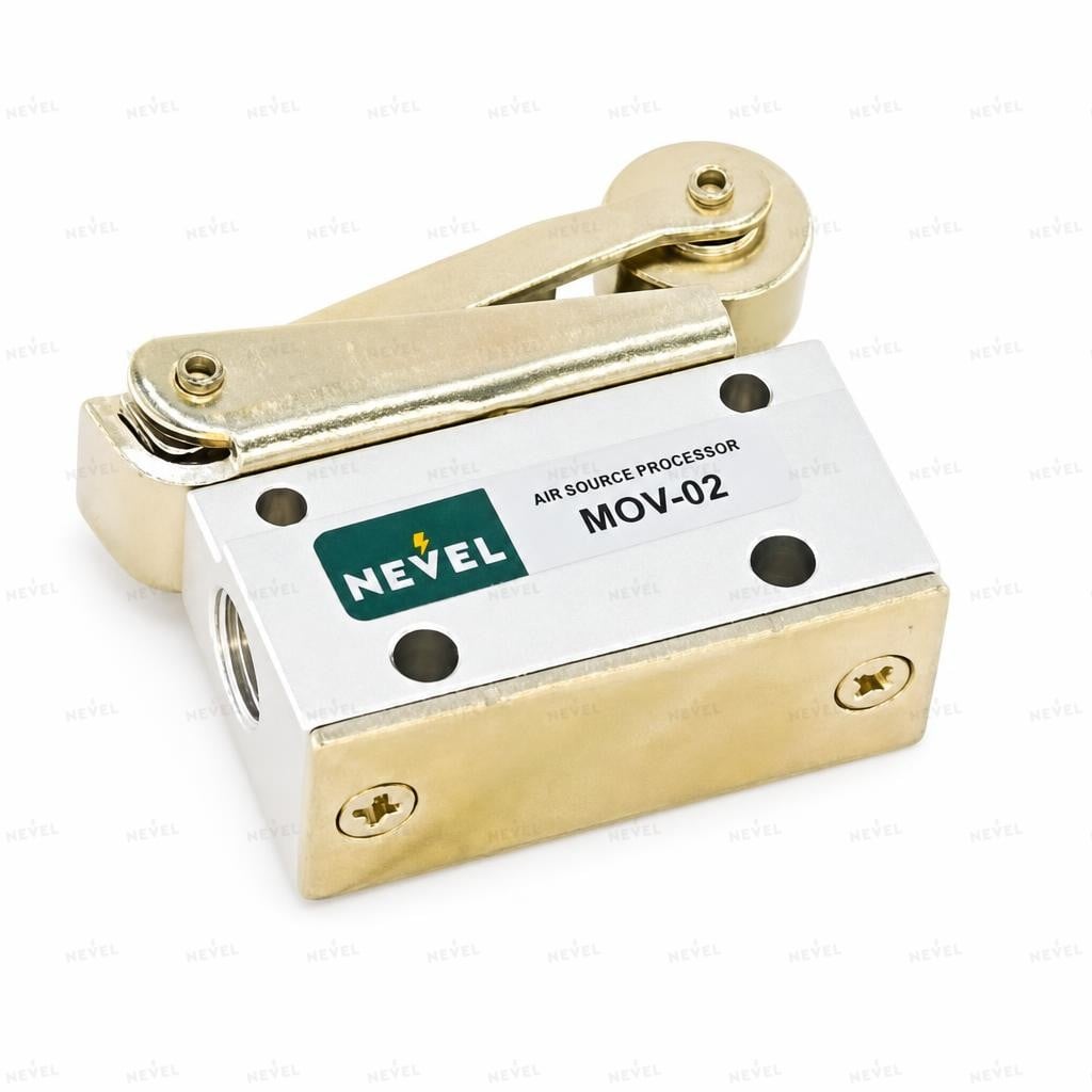 MOV-02 chegaraviy rolikli pnevmotaqsimlagich 3/2 G1/8"