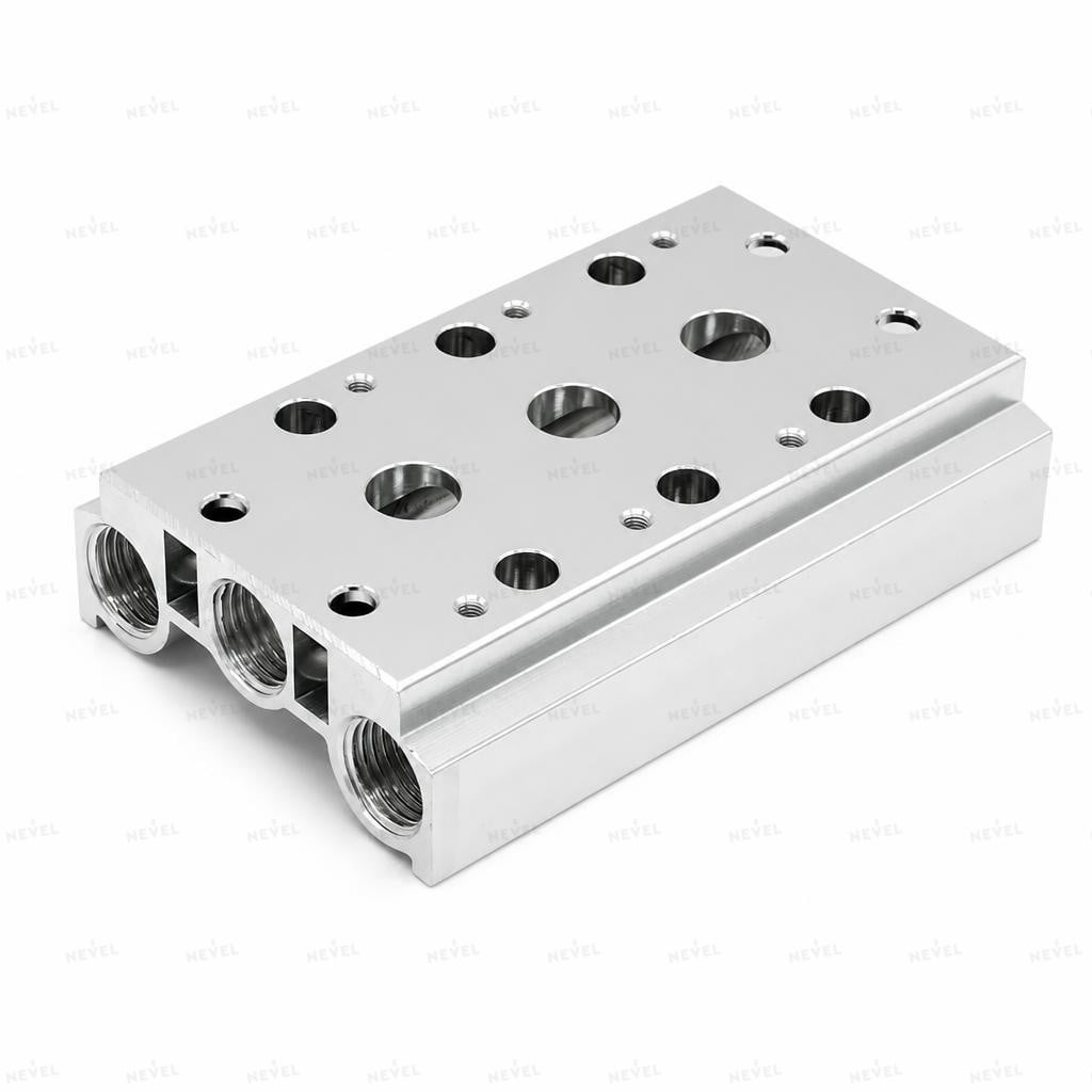 200M-10F 200-seriya pnevmotaqsimlagichlar uchun montaj plitasi (10 post)
