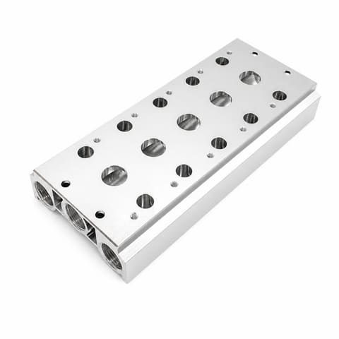 300M-5F Монтажная плита пневмораспределителей 4V300-й серии (5 постов)