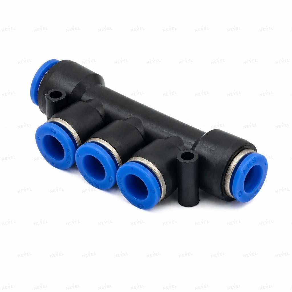 PK-6 Ø6mm kollektorli tsangli fiting (5 chiqish)