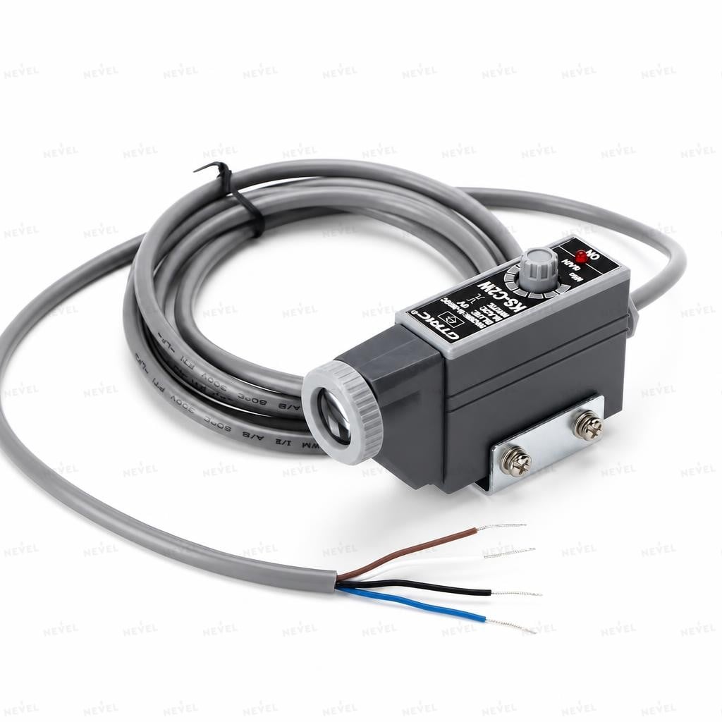 KS-C2G NO+NC NPN 10-30VDC Датчик цветовых меток зелёный дистанция 10мм четырёхпроводной