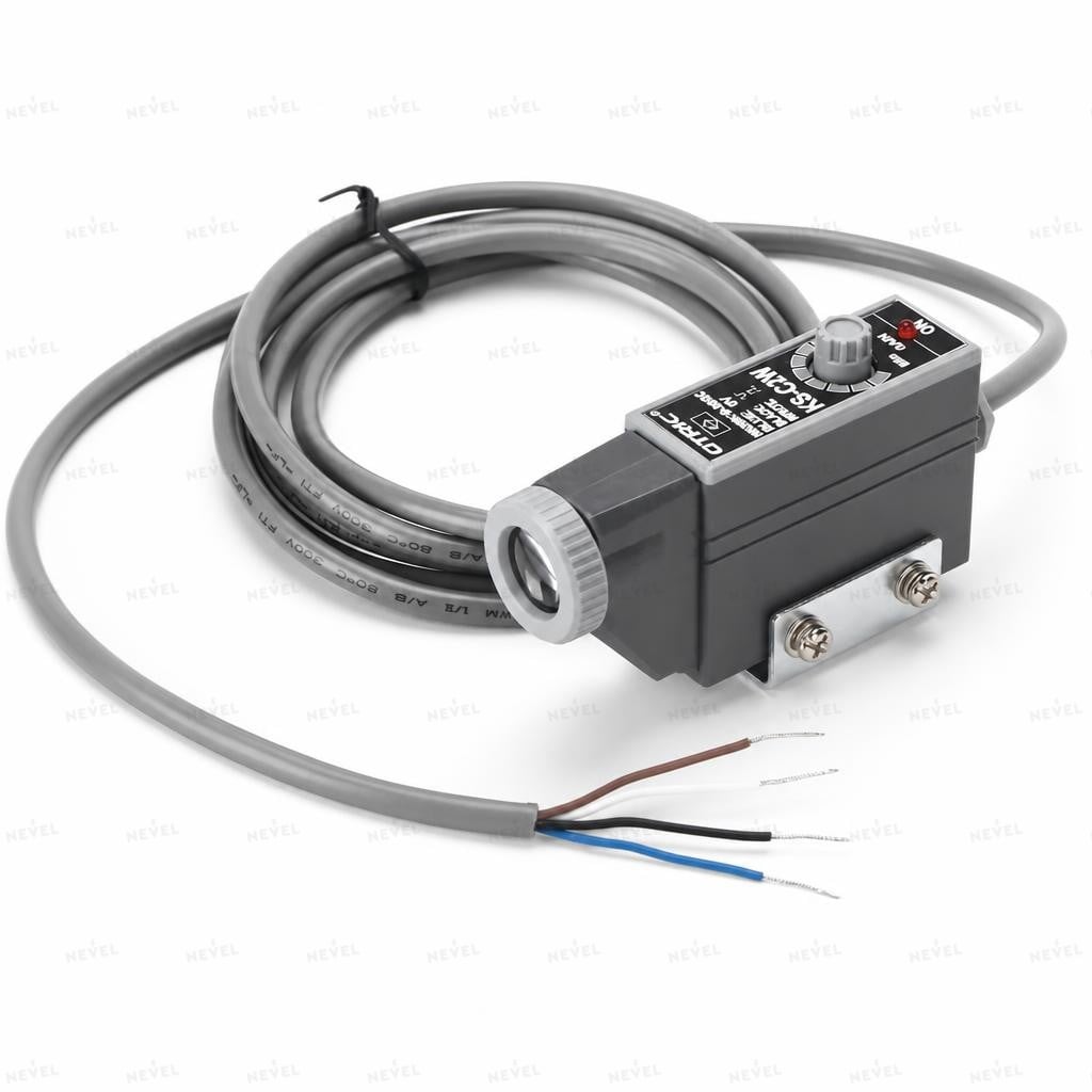 KS-C2RG NO+NC NPN 10-30VDC qizil+yashil rangli belgi datchigi, masofa 10mm toʻrt simli