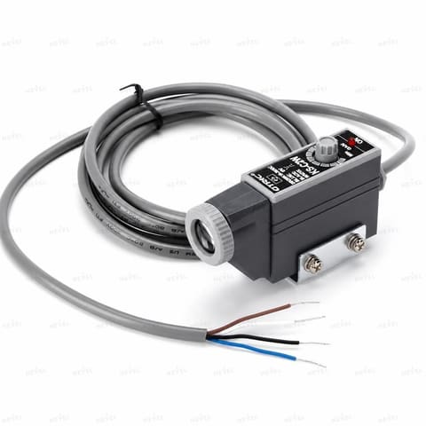 KS-C2BG NO+NC NPN 10-30VDC yashil+koʻk rangli belgi datchigi, masofa 10mm toʻrt simli — 1