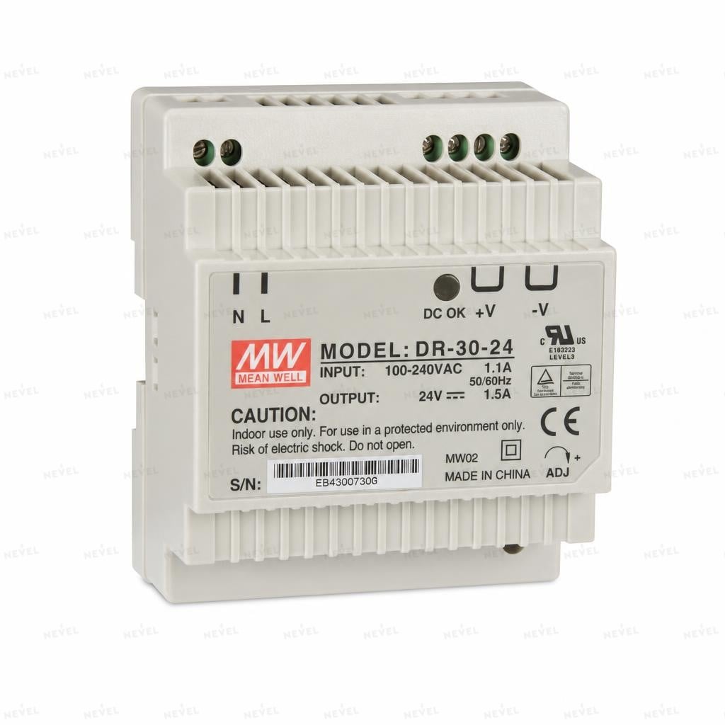DR-30-24 24В 1.5A Блок питания на DIN-рейку MEAN WELL