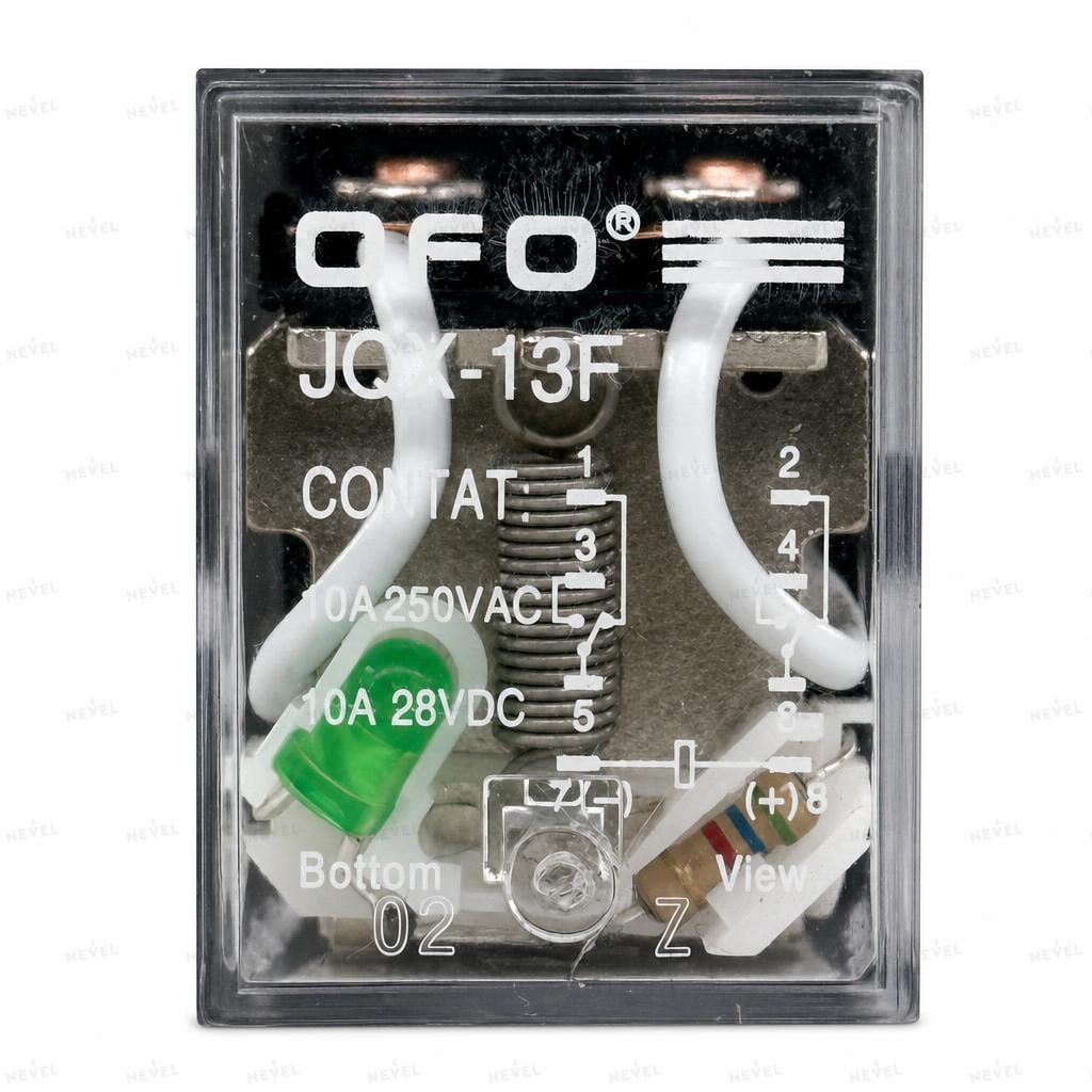 JQX-13FL 2Z 10A 12VDC Реле промежуточное