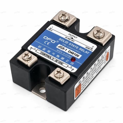 JGX-1D48100 100A 3-32VDC / 24-480VAC bir fazali qattiq jismli rele SSR OFO — 2