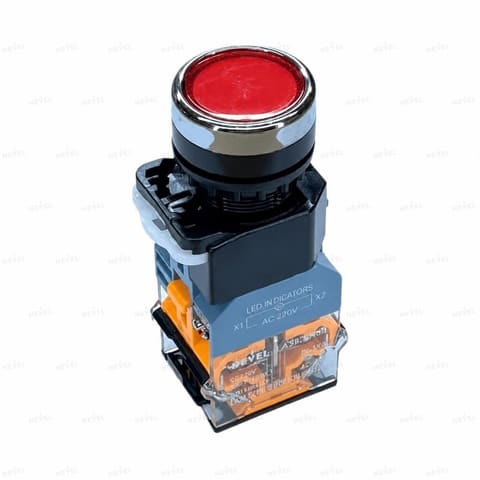 LA38-11D NO+NC 24VDC Кнопка с подсветкой красный — 1