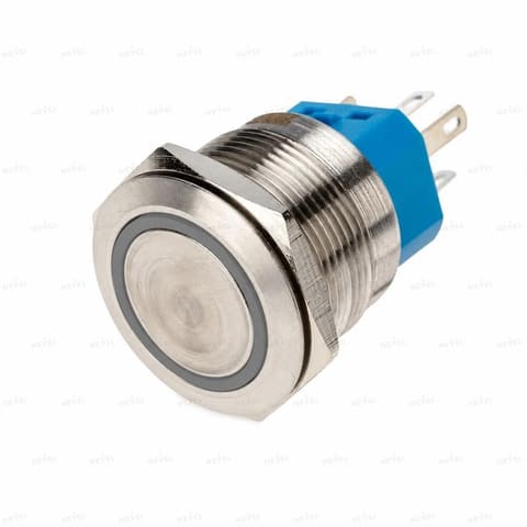 YHJ16-362 NO+NC 220V 16mm fiksatsiyali metall tugma, yashil — 1