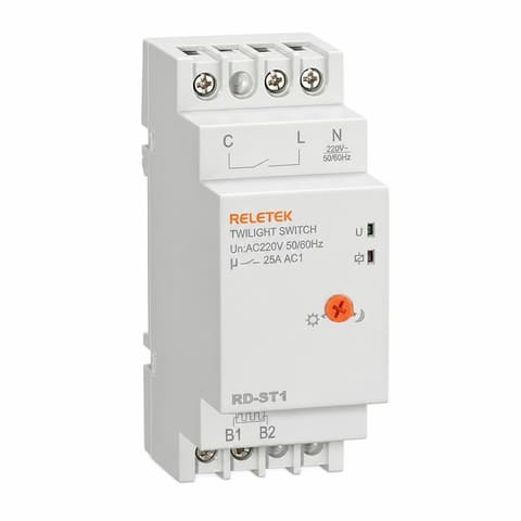 RD-ST1 1NO 25A 230VAC Фотореле с датчиком на DIN-рейку Reletek