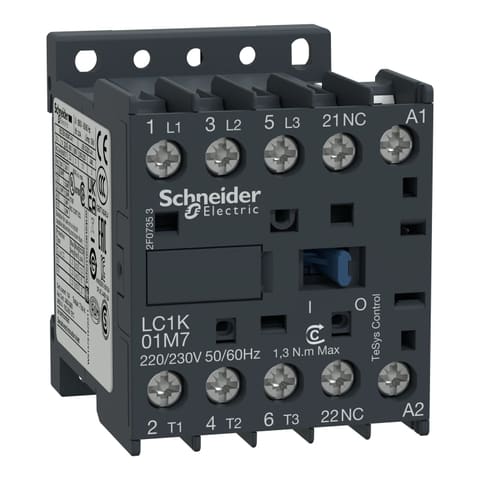 LC1K1201M7 12A 220VAC 1NC mini elektromagnit kontaktor Schneider Electric — 1