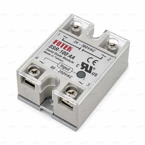 SSR-100AA 100A 80-250VAC / 24-380VAC bir fazali qattiq jismli rele SSR FOTEK — 1