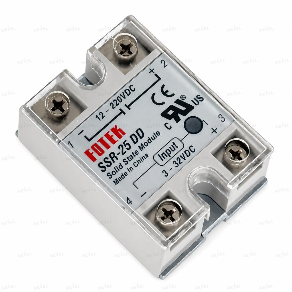 SSR-25DD 25А 3-32VDC / 12-220VDC Однофазное твердотельное реле SSR FOTEK