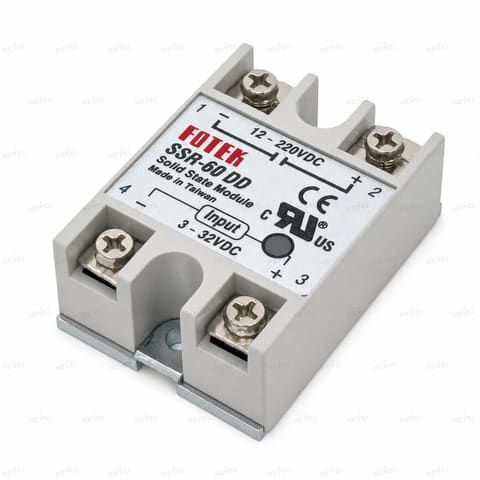 SSR-60DD 60А 3-32VDC / 12-220VDC Однофазное твердотельное реле SSR FOTEK — 1