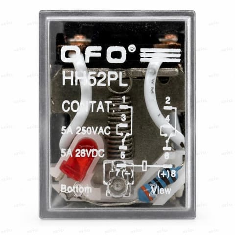 HH52P 2Z 5A 12VAC Реле промежуточное