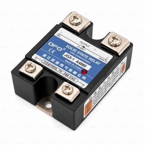 JGX-1A4880 80A 70-280VAC / 24-480VAC bir fazali qattiq jismli rele SSR OFO — 2