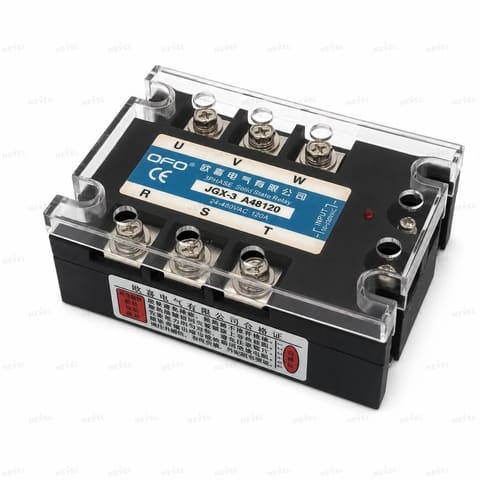 JGX-3A48120 120A 70-280VAC / 24-480VAC uch fazali qattiq jismli rele SSR OFO — 1